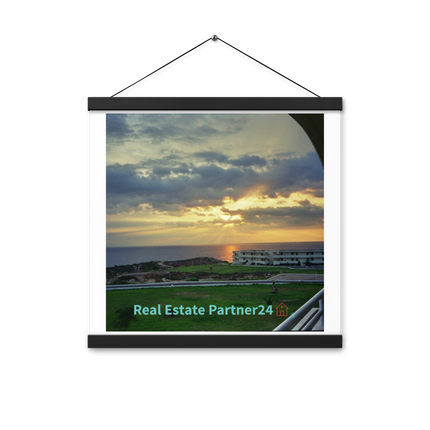 Natural View Poster with hangers with realestatepartner24 with house Logo