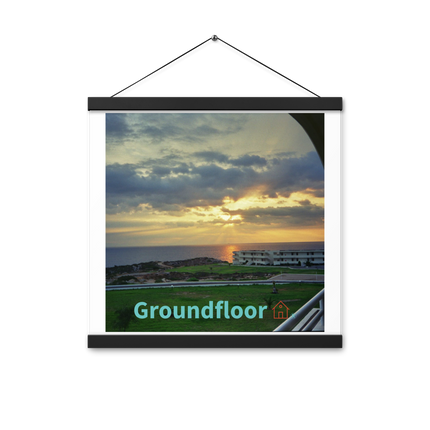 Natural View Poster with hangers with Groundfloor with House Logo