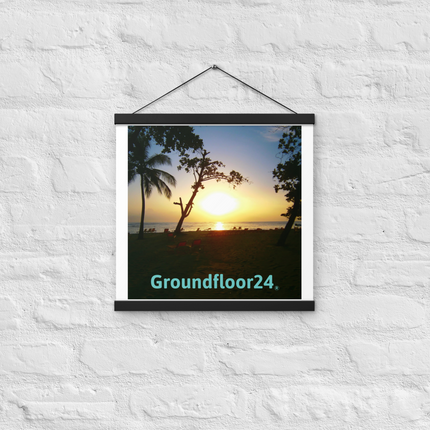 Beautiful Sea View Poster with hangers with Groundfloor24 without House Logo