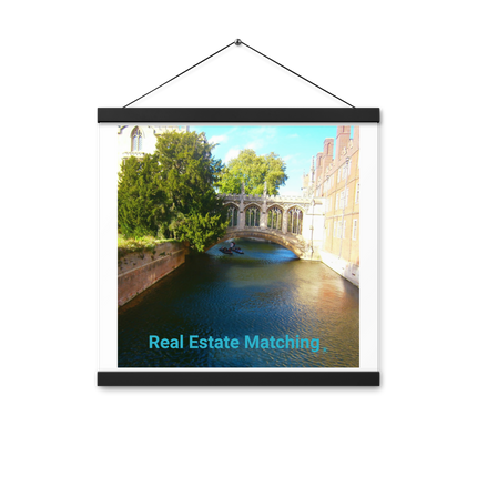 Beautiful Canel Poster with hangers with realestatematching without key Logo