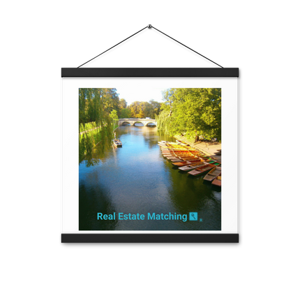 Beautiful Nature Poster with hangers with realestatematching with key Logo