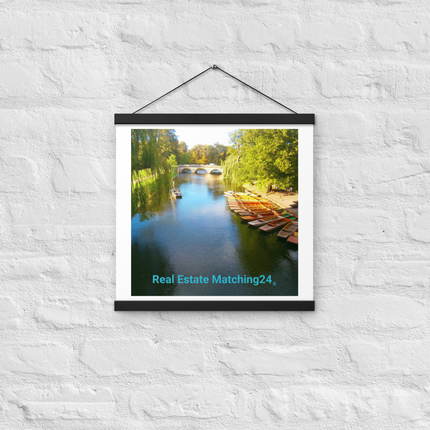 Beautiful Nature Poster with hangers with realestatematching24 without key Logo