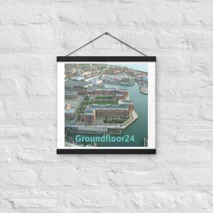 Nice City Poster with hangers with Groundfloor24 without House Logo