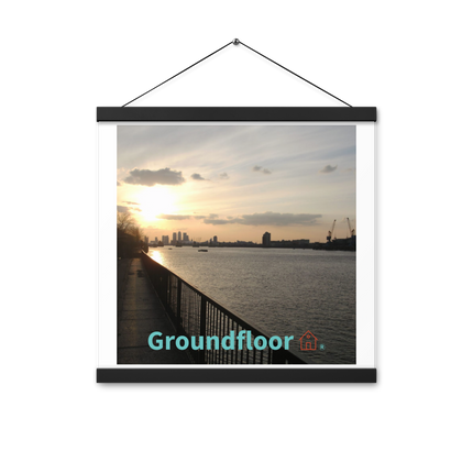 Awesome River View Poster with hangers with Groundfloor with House Logo