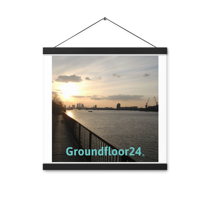 Awesome River View Poster with hangers with Groundfloor24 without House Logo