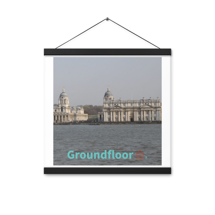 Riverside Beauty Poster with hangers with Groundfloor with House Logo