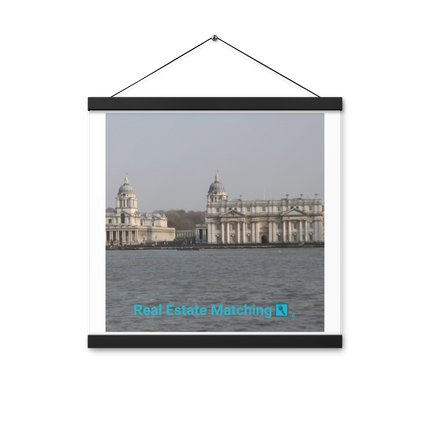 Riverside Beauty Poster with hangers with realestatematching with key Logo