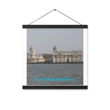 Riverside Beauty Poster with hangers with realestatematching without key Logo
