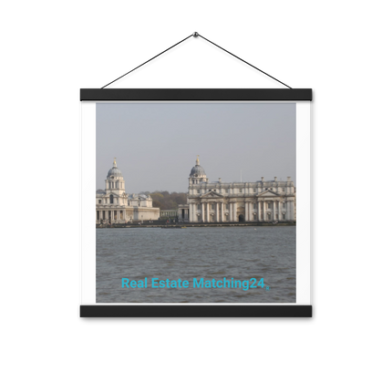 Riverside Beauty Poster with hangers with realestatematching24 without key Logo