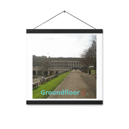 Majestic Palace Poster with hangers with Groundfloor with House Logo