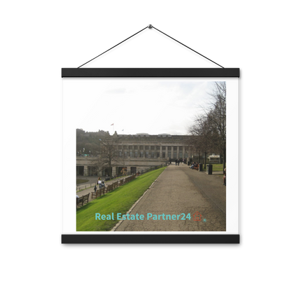 Majestic Palace Poster with hangers with realestatepartner24 with house Logo