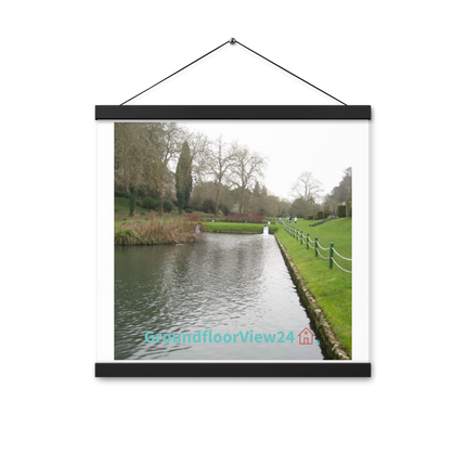 Lakeside Beauty Poster with hangers with groundfloorview24 with House Logo