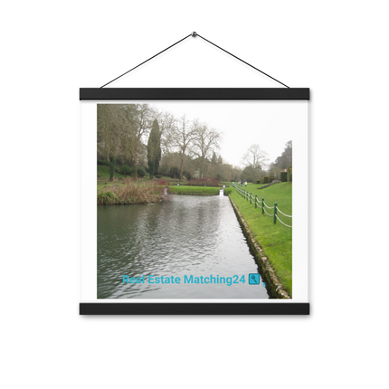 Lakeside Beauty Poster with hangers with realestatematching24 with key Logo