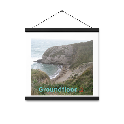 Sea & Hills Poster with hangers with Groundfloor with House Logo