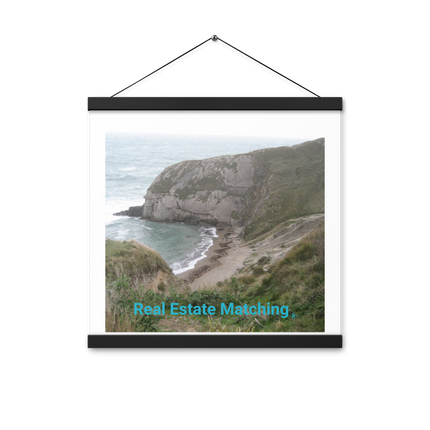 Sea & Hills Poster with hangers with realestatematching without key Logo