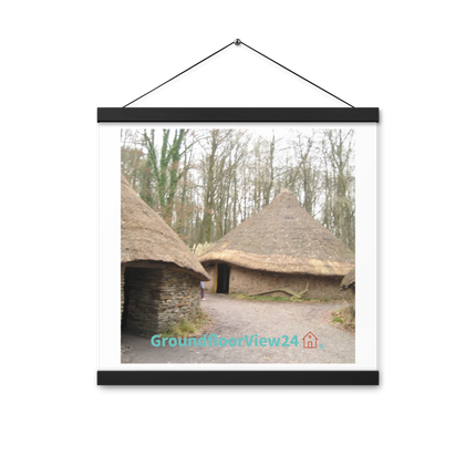 Village Charm Poster with hangers with groundfloorview24 with House Logo