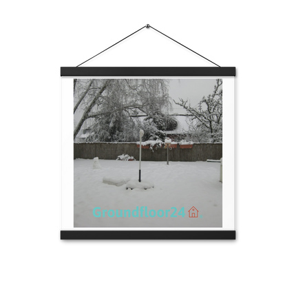 Winter Wonderland Poster with hangers with Groundfloor24 with House Logo