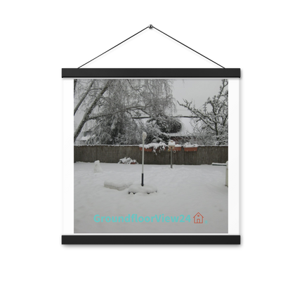 Winter Wonderland Poster with hangers with groundfloorview24 with House Logo
