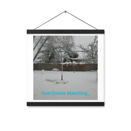 Winter Wonderland Poster with hangers with realestatematching without key Logo
