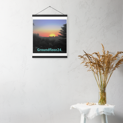 Beautiful Sunset Sinari Poster with hangers with Groundfloor24 without House Logo