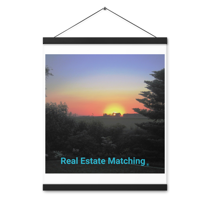 Beautiful Sunset Sinari Poster with hangers with realestatematching without key Logo