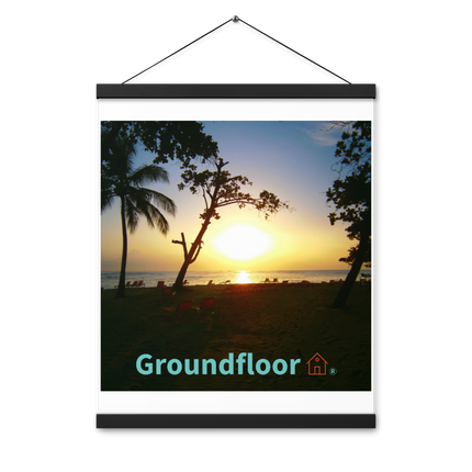Beautiful Sea View Poster with hangers with Groundfloor with House Logo
