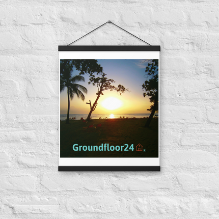 Beautiful Sea View Poster with hangers with Groundfloor24 without House Logo