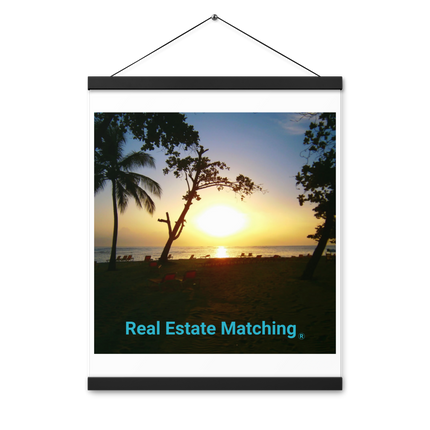 Beautiful Sea View Poster with hangers with realestatematching without key Logo