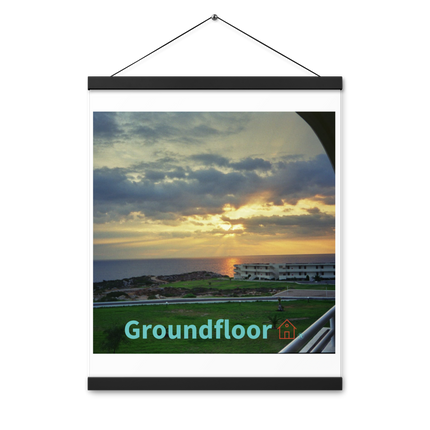 Natural View Poster with hangers with Groundfloor with House Logo