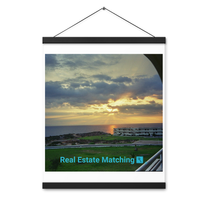 Natural View Poster with hangers with realestatematching with key Logo