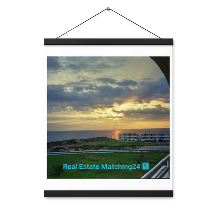 Natural View Poster with hangers with realestatematching24 with key Logo