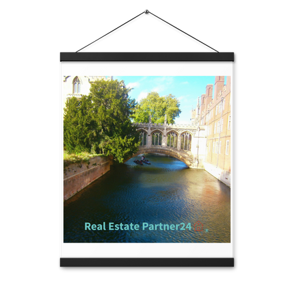 Beautiful Canel Poster with hangers with realestatepartner24 with house Logo