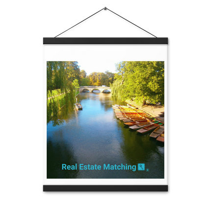 Beautiful Nature Poster with hangers with realestatematching with key Logo