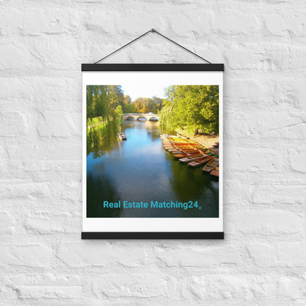 Beautiful Nature Poster with hangers with realestatematching24 without key Logo