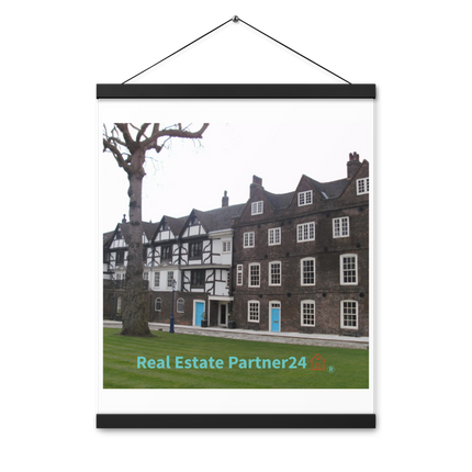Beautiful Palace Poster with hangers with realestatepartner24 with house Logo