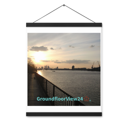 Awesome River View Poster with hangers with groundfloorview24 with House Logo