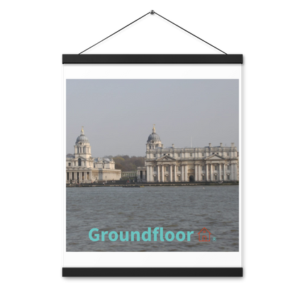 Riverside Beauty Poster with hangers with Groundfloor with House Logo