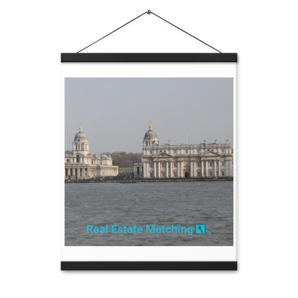 Riverside Beauty Poster with hangers with realestatematching with key Logo