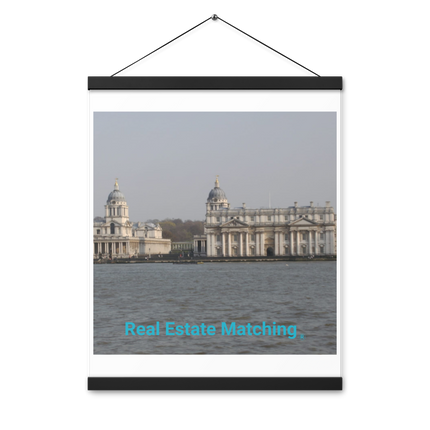 Riverside Beauty Poster with hangers with realestatematching without key Logo