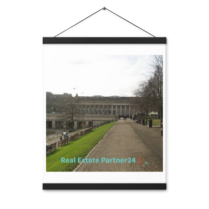 Majestic Palace Poster with hangers with realestatepartner24 with house Logo