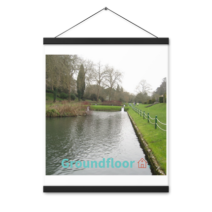 Lakeside Beauty Poster with hangers with Groundfloor with House Logo
