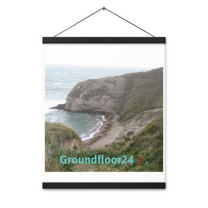 Sea & Hills Poster with hangers with Groundfloor24 with House Logo