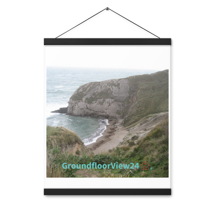 Sea & Hills Poster with hangers with groundfloorview24 with House Logo
