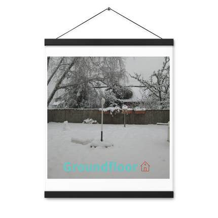 Winter Wonderland Poster with hangers with Groundfloor with House Logo