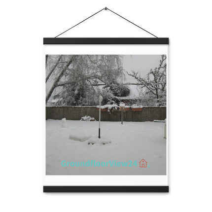 Winter Wonderland Poster with hangers with groundfloorview24 with House Logo