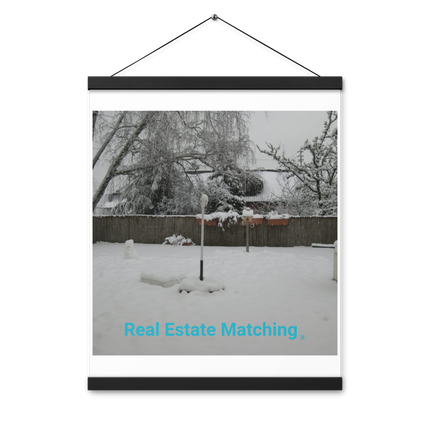 Winter Wonderland Poster with hangers with realestatematching without key Logo