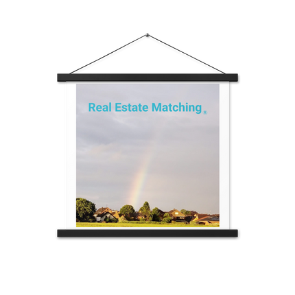 The Rainbow Sinari Poster with hangers with Real Estate Matching Logo
