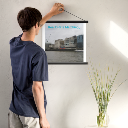 Beautiful Place Poster with hangers with Real Estate Matching Logo