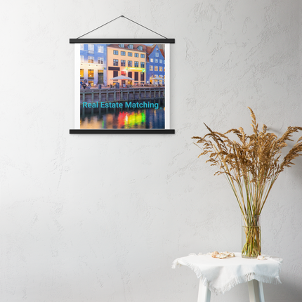 Nyhavn Poster with hangers with Real Estate Matching Logo