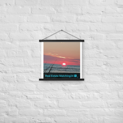 Beutiful Poster with hangers with Real Estate Matching24 Logo